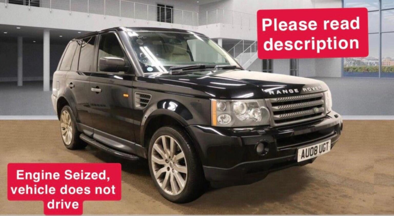2008 Land Rover Range Rover Sport 2.7 Td V6 Hse Station Wagon 5dr in Black — image 1