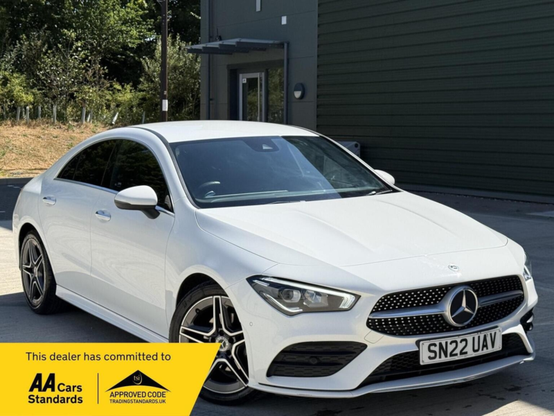 2022 Mercedes-Benz Cla 1.3 Cla180 Amg Line (premium 2) Coupe 7g-Dct Euro 6 (s/s) 4dr in White — image 1