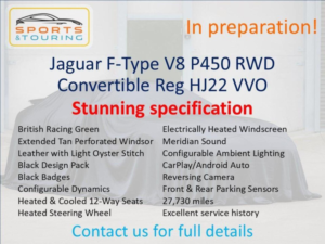 2022 Jaguar F-Type 5.0 V8 R-Dynamic Auto Euro 6 (s/s) 2dr in Green — image 2