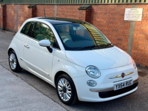 2014 Fiat 500 1.2 Lounge Euro 6 (s/s) 3dr in White — image 2
