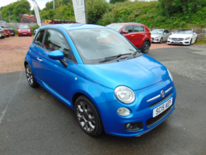 2015 Fiat 500 1.2 500 1.2 69hp S * Mot May 2027 * Free 6 Months Warranty * Finance Available * Â£35 A Year Road Ta in Blue — image 3