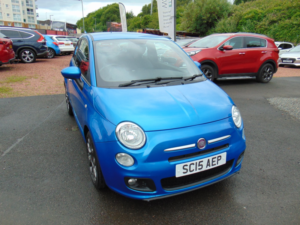 2015 Fiat 500 1.2 500 1.2 69hp S * Mot May 2027 * Free 6 Months Warranty * Finance Available * Â£35 A Year Road Ta in Blue — image 4