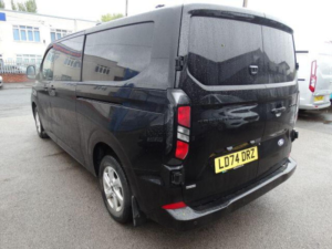 2024 Ford Transit Custom 2.5 320 Duratec 11.8kwh Limited Crew Van Auto L2 H1 Euro 6 5dr in Black — image 2