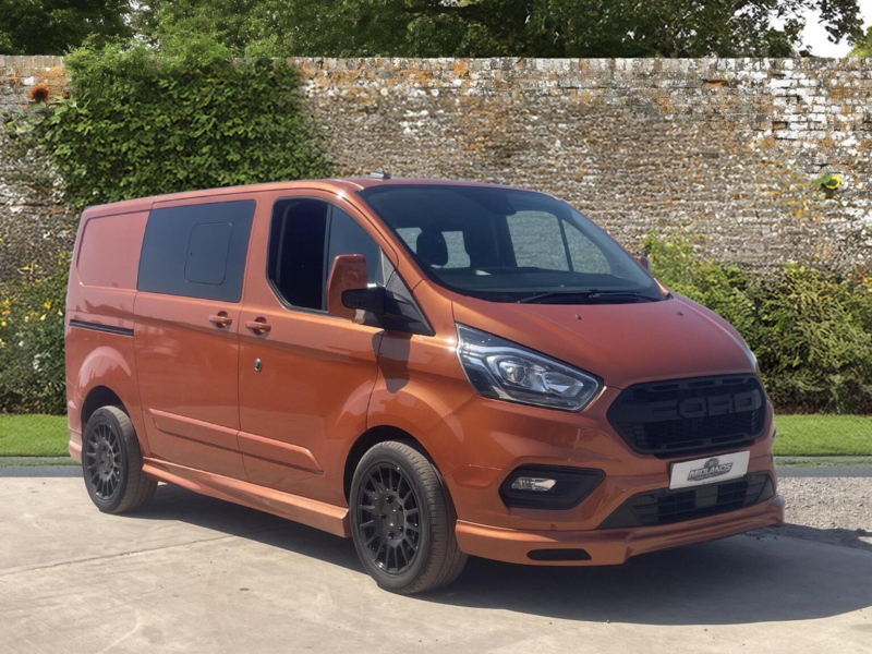 2021 Ford Transit Custom 2.0 300 Ecoblue Limited Crew Van L1 H1 Euro 6 (s/s) 5dr (6 Seat) in Orange — image 1