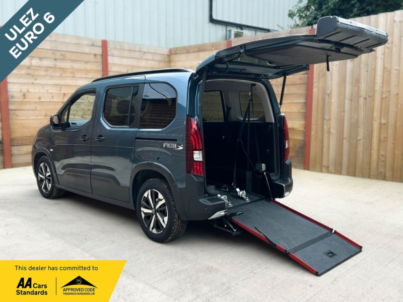 2025 Peugeot Rifter 3 SEAT Auto Wheelchair Accessible Disabled Access Vehicle Wav in Blue — image 1