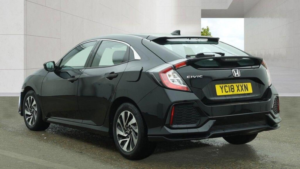 2018 Honda Civic 1.0 Vtec Turbo Se CVT Euro 6 (s/s) 5dr in Black — image 3