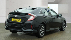 2018 Honda Civic 1.0 Vtec Turbo Se CVT Euro 6 (s/s) 5dr in Black — image 4
