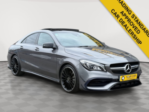 2018 Mercedes-Benz Cla 2.0 Cla45 Amg Coupe 4dr Petrol Spds Dct 4matic Euro 6 (s/s) (381 Ps) in Grey — image 2