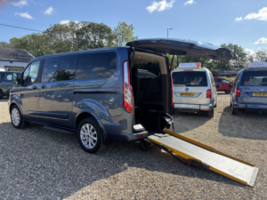 2020 Ford Tourneo Custom Drive Transfer Wav Automatic Wheelchair Accessible Vehicle 2.0 320 Ecoblue Titanium in Blue — image 6