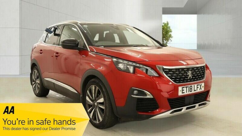 2018 Peugeot 3008 1.5 Bluehdi Gt Line Premium Eat Euro 6 (s/s) 5dr in Red — image 1