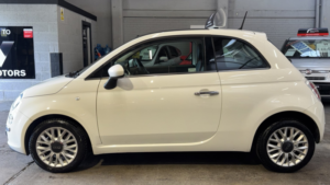 2015 Fiat 500 1.2 500 1.2 69hp Lounge White 3dr Lowtax+panroof in White — image 2
