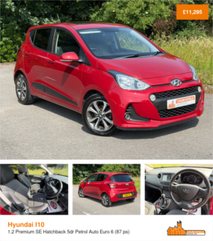 2018 Hyundai I10 1.2 Premium Se Hatchback 5dr Petrol Auto Euro 6 (87 Ps) in Red — image 2