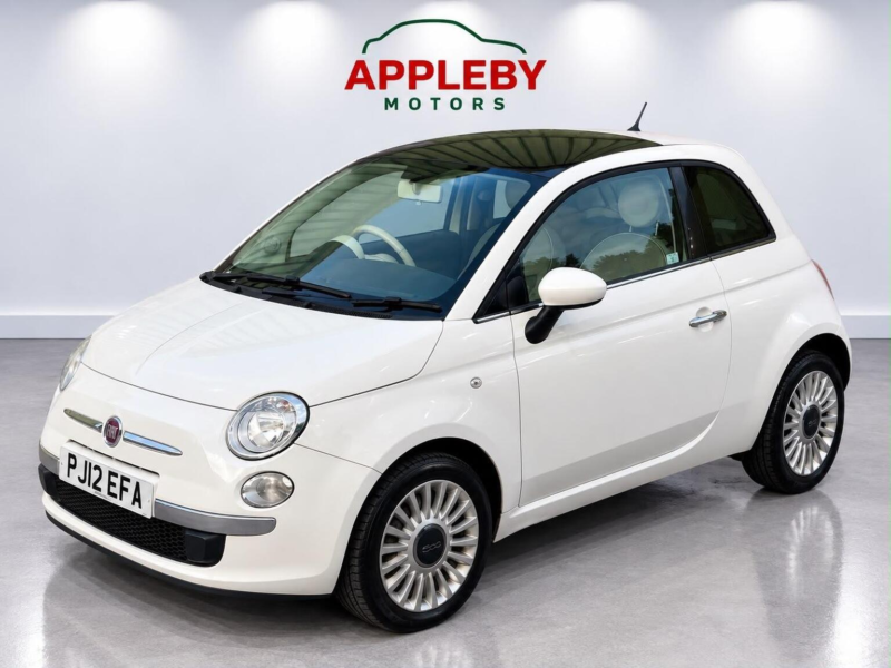2012 Fiat 500 1.2 Lounge Euro 5 (s/s) 3dr in White — image 1