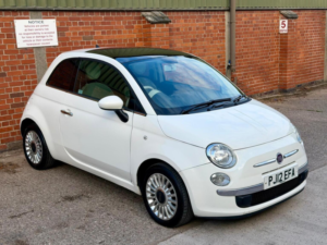 2012 Fiat 500 1.2 Lounge Euro 5 (s/s) 3dr in White — image 2
