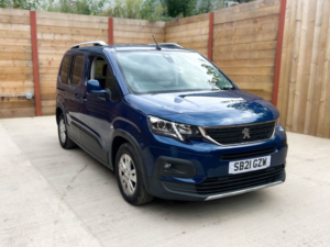 2021 Peugeot Rifter 3 SEAT Petrol Auto Wheelchair Accessible Disabled Access Vehicle Wav in Blue — image 4