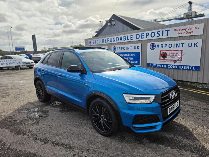 2018 Audi Q3 2.0 Tdi Black Edition Quattro Euro 6 (s/s) 5dr in Blue — image 1