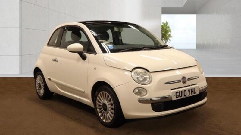 2010 Fiat 500 1.2 Lounge Euro 5 (s/s) 3dr in White — image 1