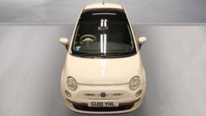 2010 Fiat 500 1.2 Lounge Euro 5 (s/s) 3dr in White — image 2
