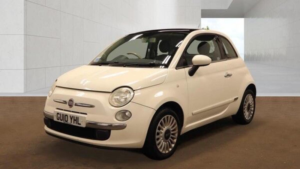 2010 Fiat 500 1.2 Lounge Euro 5 (s/s) 3dr in White — image 3