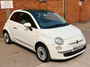 2012 Fiat 500 1.2 Lounge Euro 4 3dr in White — image 2