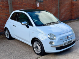 2009 Fiat 500 1.2 Lounge Euro 4 3dr in Blue — image 2