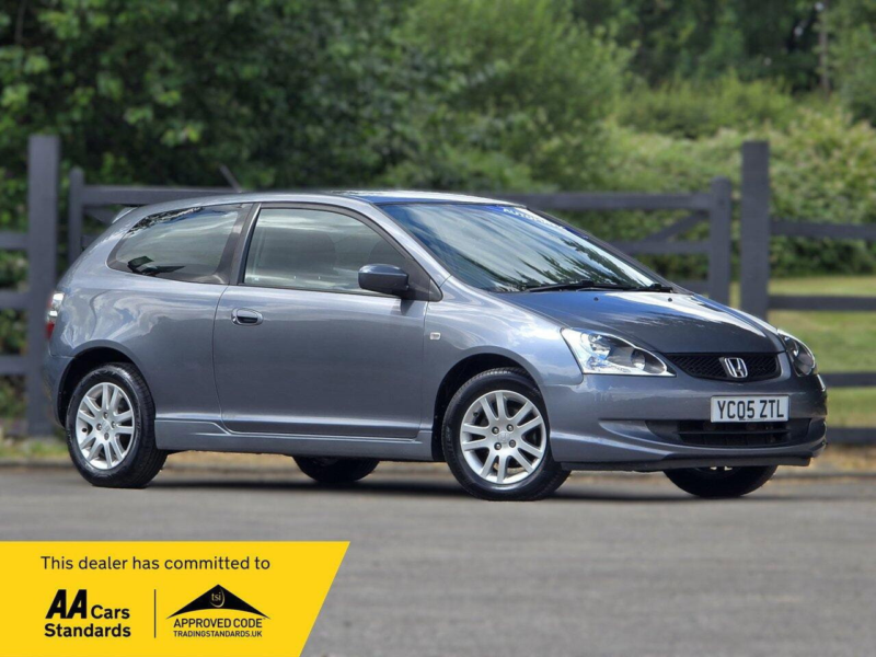 2005 Honda Civic 1.6 I-Vtec Se Hatchback 3dr Petrol Automatic (169 G/km, 108 Bhp) in Grey — image 1