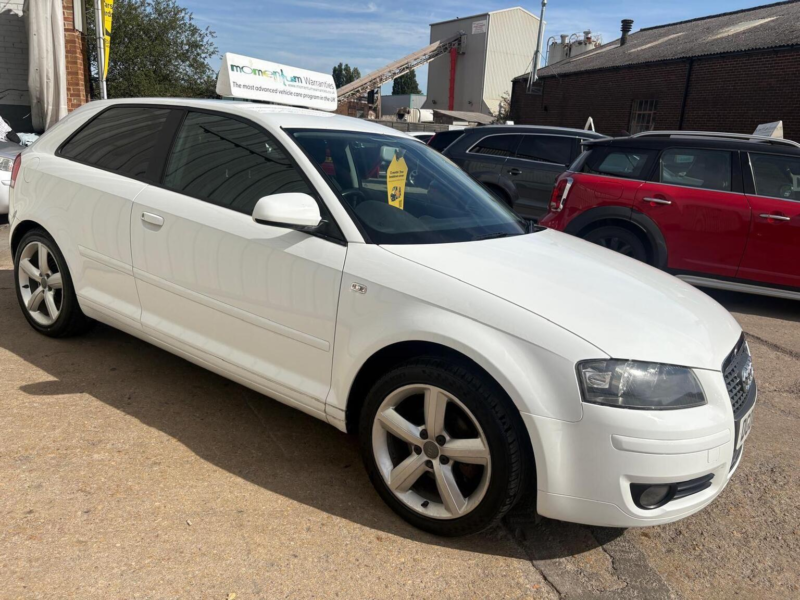 2008 Audi A3 1.6 Sport 3dr in White — image 1