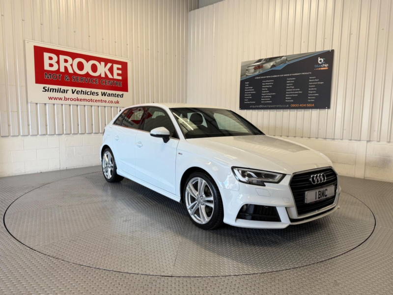 2018 Audi A3 1.0 Tfsi 30 S Line Sportback Euro 6 (s/s) 5dr in White — image 1