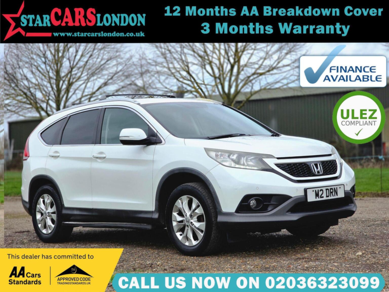 2013 Honda Cr-V 2.0 I-Vtec Se-T Auto 4WD Euro 5 5dr in White — image 1