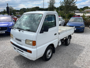 1996 Suzuki Carry Dropside 0.7 4WD Kei Pick Up Truck in White — image 3