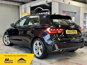 2021 Audi A1 1.0 Tfsi 30 S Line Sportback S Tronic Euro 6 (s/s) 5dr in Black — image 3