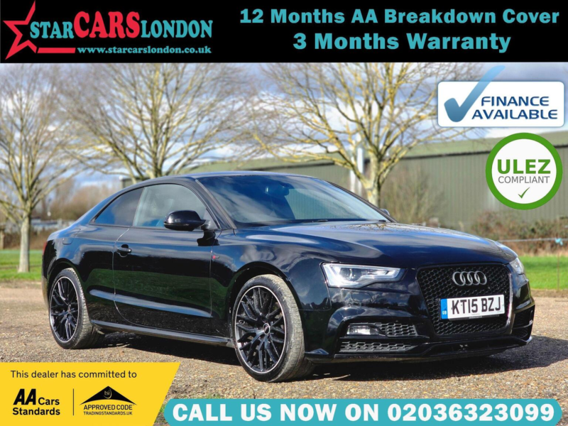 2015 Audi A5 1.8 Tfsi Black Edition Plus Multitronic Euro 6 (s/s) 2dr in Black — image 1