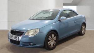 2007 Volkswagen Eos 2.0 Tdi Cabriolet Euro 4 2dr in Blue — image 3