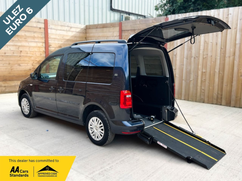 2019 Volkswagen Caddy Life 3 SEAT Auto Wheelchair Accessible Disabled Access Vehicle Wav in Blue — image 1