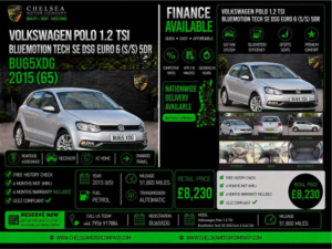 2015 Volkswagen Polo 1.2 Tsi Bluemotion Tech Se DSG Euro 6 (s/s) 5dr in Silver — image 2