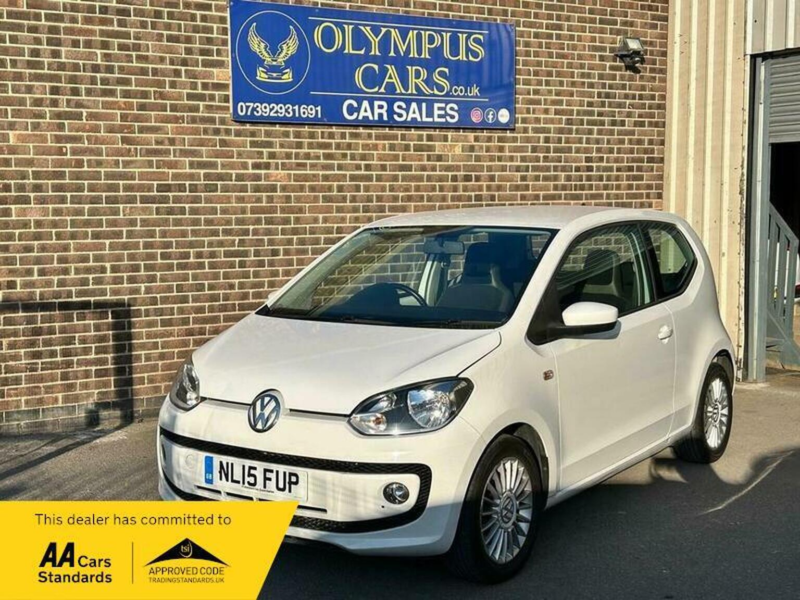 2015 Volkswagen Up! 1.0 Bluemotion Tech High Up! Euro 5 (s/s) 3dr in White — image 1