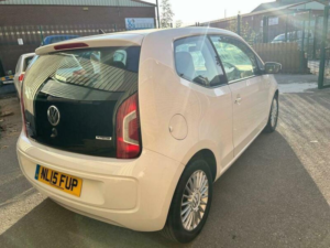 2015 Volkswagen Up! 1.0 Bluemotion Tech High Up! Euro 5 (s/s) 3dr in White — image 4