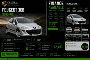 2010 Peugeot 308 1.6 Vti S 5dr in Silver — image 2