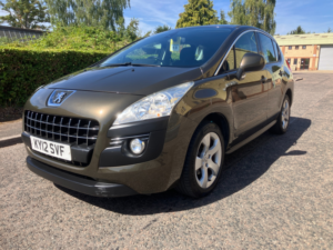 2012 Peugeot 3008 1.6 Hdi Active SUV 5dr Diesel Manual Euro 5 (112 Ps) in Brown — image 3