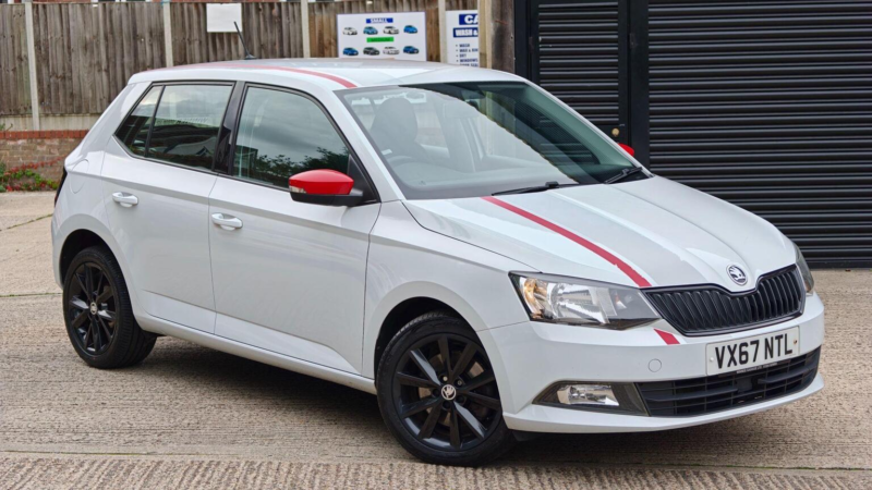 2017 Skoda Fabia 1.0 Tsi Se Euro 6 (s/s) 5dr in White — image 1