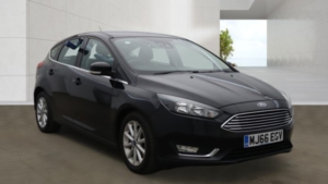 2016 Ford Focus 1.0 T Ecoboost Titanium Black 5dr Low Tax+satnav+cruise in Black — image 3