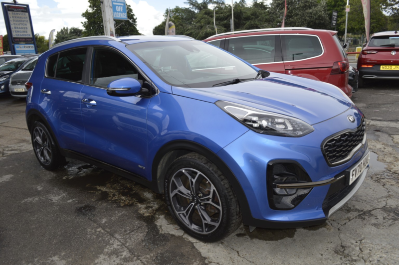 2021 Kia Sportage 1.6 T-Gdi Gt-Line in Blue — image 1
