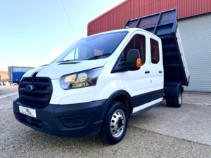 2023 Ford Transit 2.0 350 Ecoblue Leader Chassis Double Cab Tipper 4dr Diesel Manual Rwd L3 Euro 6 (s/s) (130 Ps) in White — image 3