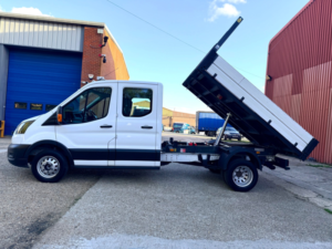 2023 Ford Transit 2.0 350 Ecoblue Leader Chassis Double Cab Tipper 4dr Diesel Manual Rwd L3 Euro 6 (s/s) (130 Ps) in White — image 5