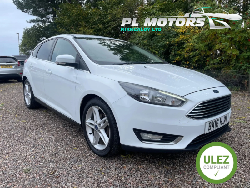 2016 Ford Focus 1.0t Ecoboost Titanium Hatchback 5dr Petrol Manual Euro 6 (s/s) (100 Ps) in White — image 1