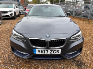 2017 BMW 2 Series 2.0 218d Sport Auto Euro 6 (s/s) 2dr in Grey — image 2