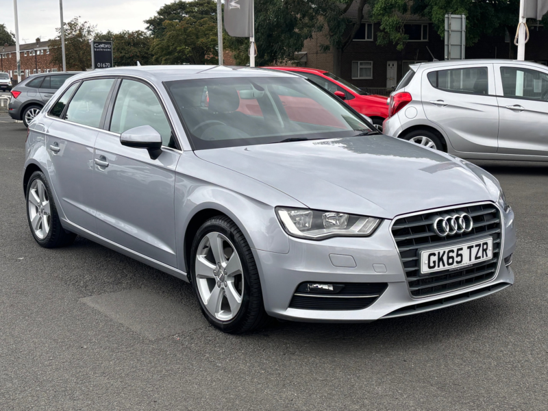 2015 Audi A3 2.0 Tdi Sport Sportback 5dr Diesel S Tronic Euro 6 (s/s) (150 Ps) in Silver — image 1