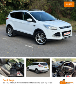 2014 Ford Kuga 2.0 Tdci Titanium X SUV 5dr Diesel Manual AWD Euro 5 (163 Ps) in White — image 2