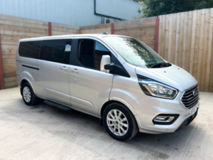 2020 Ford Tourneo Custom L2 Lwb 5 SEAT Twin Wheelchair Accessible Disabled Access Vehicle Wav in Silver — image 3