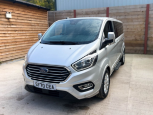 2020 Ford Tourneo Custom L2 Lwb 5 SEAT Twin Wheelchair Accessible Disabled Access Vehicle Wav in Silver — image 6